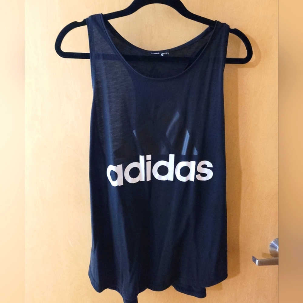 Adidas black tank top